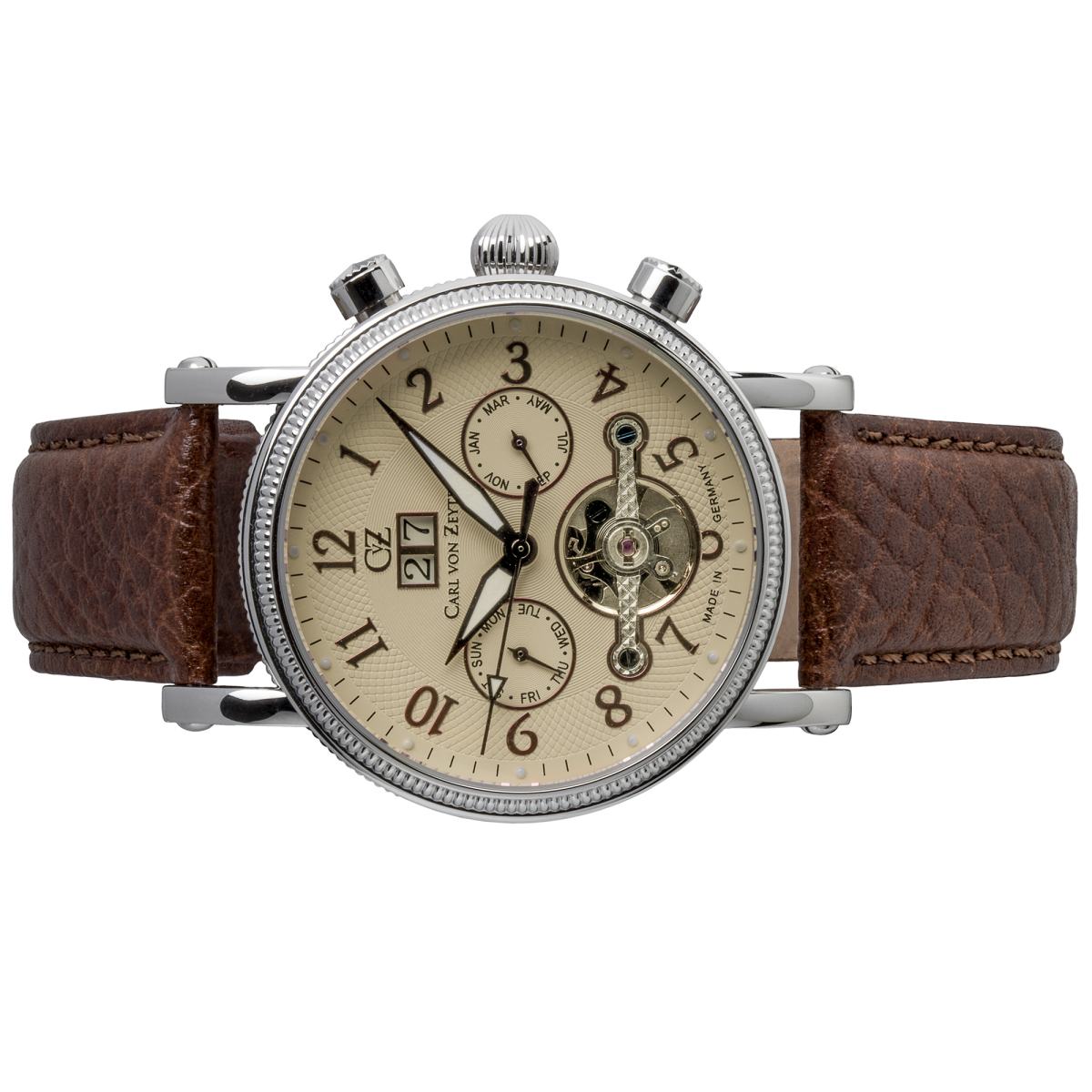 Uhr – CVZ0073CRS Armbanduhr Zeyten Herren II Carl Markenuhren24 von Titisee Automatik