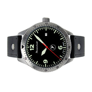 Aristo Herren Messerschmitt Uhr Fliegeruhr ME-98152LB Leder