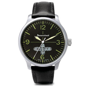 Aristo Herren Messerschmitt Uhr Boxer-Uhr ME-Boxer-RT Leder