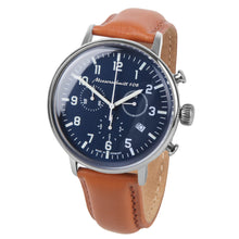 Laden Sie das Bild in den Galerie-Viewer, Aristo Herren Messerschmitt Uhr Chronograph Fliegeruhr ME108-80L Leder