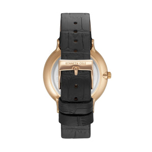 Kenneth Cole New York Herren Uhr Armbanduhr Leder KC15057014