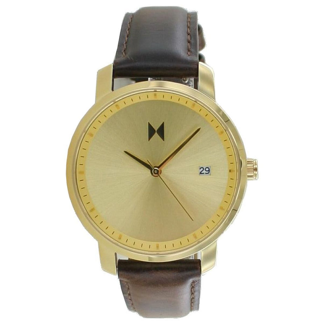 MVMT Signature Damen Uhr Armbanduhr Gold Brown MF01-GBR Leder