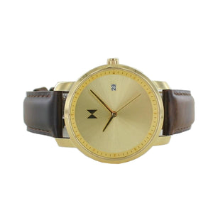 MVMT Signature Damen Uhr Armbanduhr Gold Brown MF01-GBR Leder