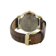 Laden Sie das Bild in den Galerie-Viewer, MVMT Signature Damen Uhr Armbanduhr Gold Brown MF01-GBR Leder