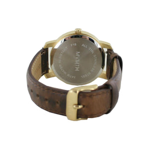 MVMT Signature Damen Uhr Armbanduhr Gold Brown MF01-GBR Leder