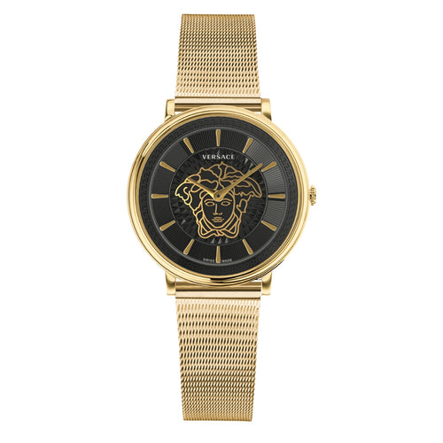 Versace Damen Uhr Armbanduhr V-Circle VE8102119 Edelstahl