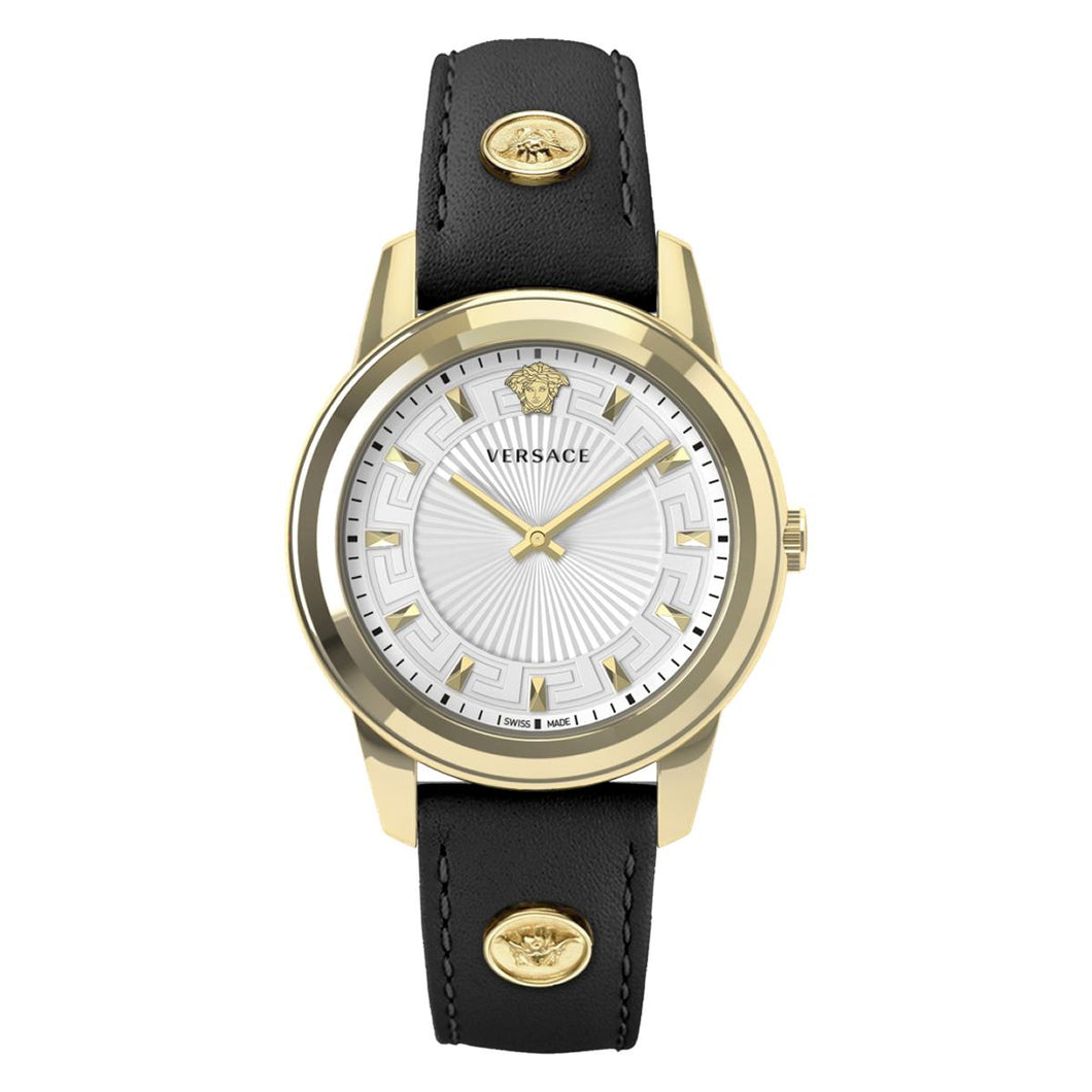 Versace Damen Uhr Armbanduhr Leder Greca VEPX01021