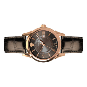 Versace Herren Uhr Armbanduhr Leder Apollo VEUA00420